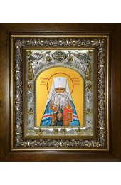 Икона Николай Могилевский, 14x18 см, в деревянном киоте 20х24 см, арт вк-4212