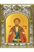 Икона Олег Рязанский, 14x18 в серебряном окладе, арт вк-4247