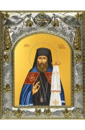 Икона Платон (Кульбуш) Ревельский, 14x18 в серебряном окладе, арт вк-4261