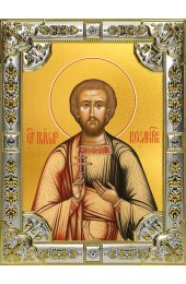 Икона Павел Кесарийский 18 х 24 со стразами, арт вк-4276