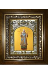 Икона Петр митрополит Московский, 14x18 см, в деревянном киоте 20х24 см, арт вк-4304