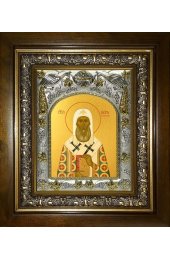 Икона Петр митрополит Московский, 14x18 см, в деревянном киоте 20х24 см, арт вк-4305