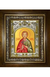 Икона Роман Самосатский, 14x18 см, в деревянном киоте 20х24 см, арт вк-4317