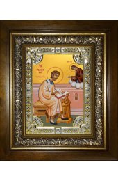 Икона Роман Сладкопевец, 18x24 см, со стразами, в деревянном киоте, арт вк-4341