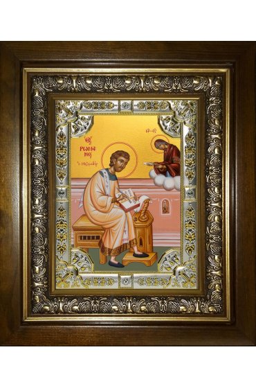 Икона Роман Сладкопевец, 18x24 см, со стразами, в деревянном киоте, арт вк-4341