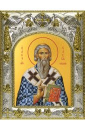 Икона Савва Сербский, 14x18 в серебряном окладе, арт вк-4345