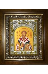 Икона Савва Сербский, 14x18 см, в деревянном киоте 20х24 см, арт вк-4423