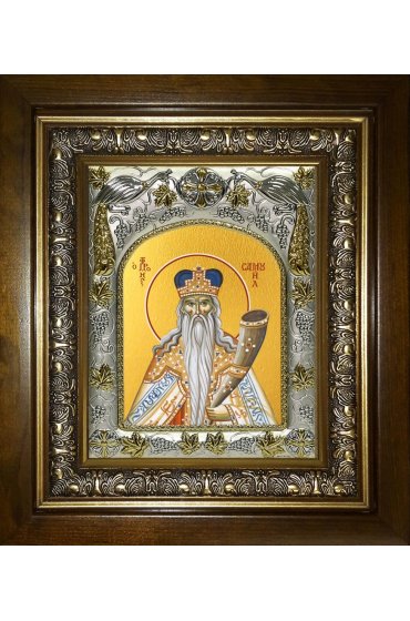 Икона Самуил судия Израильский, 14x18 см, в деревянном киоте 20х24 см, арт вк-4428