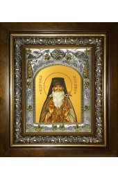 Икона Севастиан Карагандинский (Фомин), 14x18 см, в деревянном киоте 20х24 см, арт вк-4430