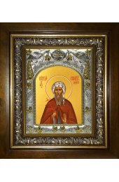 Икона Сергий Синайский, 14x18 см, в деревянном киоте 20х24 см, арт вк-4456