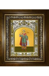 Икона Соломон праотец, 14x18 см, в деревянном киоте 20х24 см, арт вк-4457