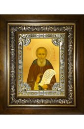 Икона Савва Сторожевский, 18x24 см, со стразами, в деревянном киоте, арт вк-4463