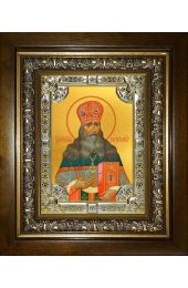 Икона Сергий (Сергей) Сребрянский, 18x24 см, со стразами, в деревянном киоте, арт вк-4490