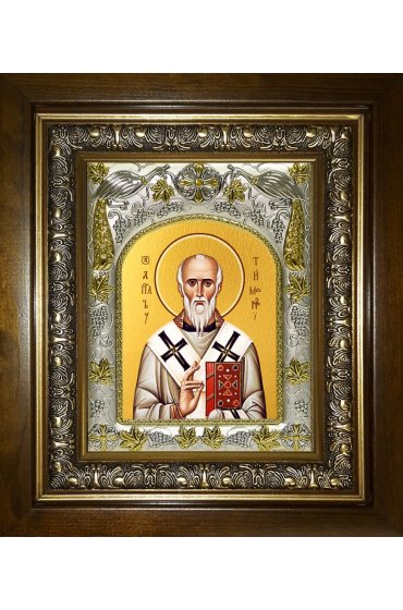 Икона Тимон Бострийский, 14x18 см, в деревянном киоте 20х24 см, арт вк-4528