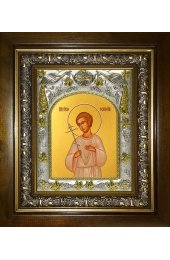 Икона Феликс Римский, 14x18 см, в деревянном киоте 20х24 см, арт вк-4533