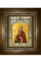 Икона Ферапонт Белозерский, 14x18 см, в деревянном киоте 20х24 см, арт вк-4542