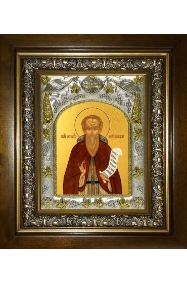 Икона Ферапонт Монзенский, 14x18 см, в деревянном киоте 20х24 см, арт вк-4543