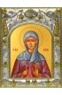 Икона Агапия Аквилейская, 14x18 в серебряном окладе, арт вк-4557