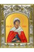 Икона Аглаида Римская, 14x18 в серебряном окладе, арт вк-4559