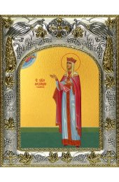 Икона Александра Романова, 14x18 в серебряном окладе, арт вк-4564
