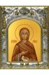 Икона Анна мать Пресвятой Богородицы, 14x18 в серебряном окладе, арт вк-4574