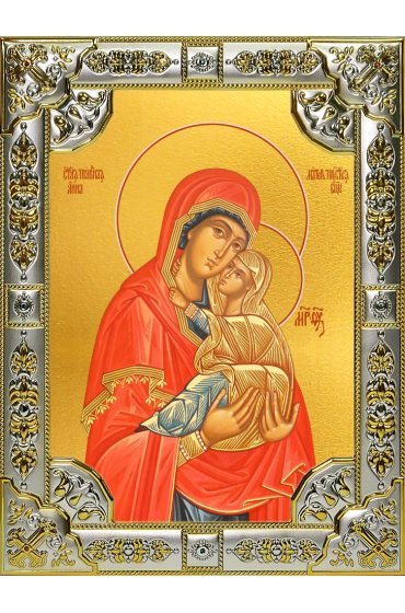 Икона Анна, мать Пресвятой Богородицы 18 х 24 со стразами, арт вк-4587