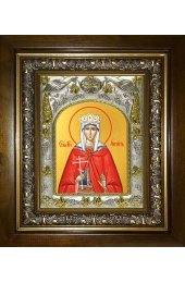 Икона Августа Святая, 14x18 см, в деревянном киоте 20х24 см, арт вк-4589