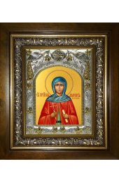 Икона Анастасия Патрикия, 14x18 см, в деревянном киоте 20х24 см, арт вк-4597