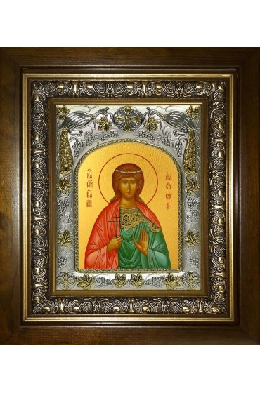 Икона Анастасия Романова, 14x18 см, в деревянном киоте 20х24 см, арт вк-4598