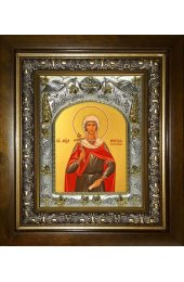 Икона Анисия Солунская, 14x18 см, в деревянном киоте 20х24 см, арт вк-4600