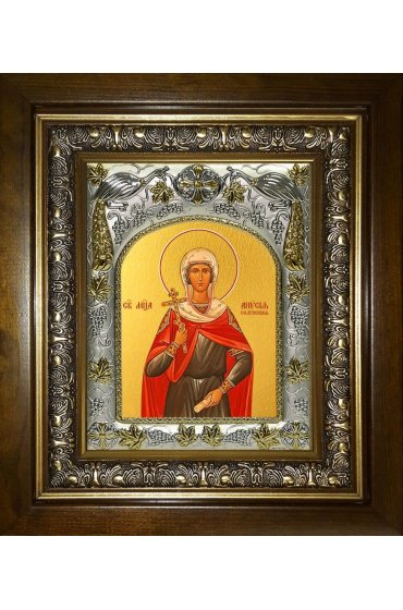 Икона Анисия Солунская, 14x18 см, в деревянном киоте 20х24 см, арт вк-4600