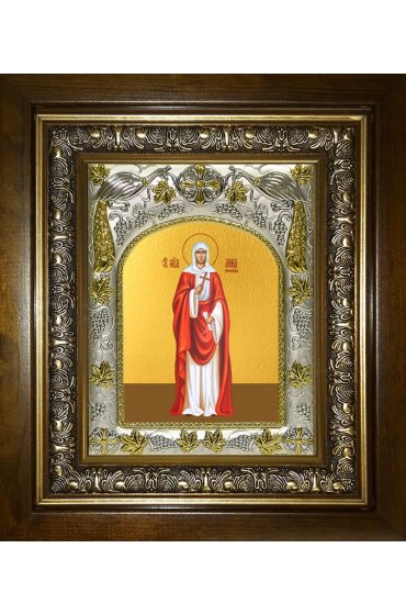 Икона Анна Готфская, 14x18 см, в деревянном киоте 20х24 см, арт вк-4604
