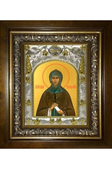 Икона Анна Новгородская, 14x18 см, в деревянном киоте 20х24 см, арт вк-4605