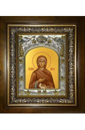 Икона Анна, мать Пресвятой Богородицы, 14x18 см, в деревянном киоте 20х24 см, арт вк-4607