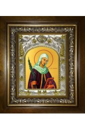 Икона Апполония Александрийская, 14x18 см, в деревянном киоте 20х24 см, арт вк-4611