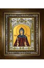 Икона Арсения Сергиевская (Добронравова), 14x18 см, в деревянном киоте 20х24 см, арт вк-4613
