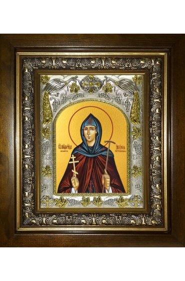 Икона Арсения Сергиевская (Добронравова), 14x18 см, в деревянном киоте 20х24 см, арт вк-4613