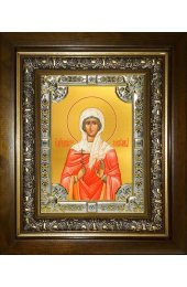 Икона Анисия Солунская, 18x24 см, со стразами, в деревянном киоте, арт вк-4619