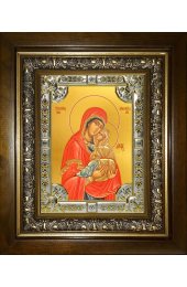 Икона Анна, мать Пресвятой Богородицы, 18x24 см, со стразами, в деревянном киоте, арт вк-4620