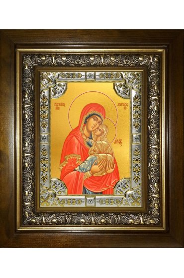 Икона Анна, мать Пресвятой Богородицы, 18x24 см, со стразами, в деревянном киоте, арт вк-4620