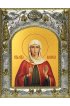 Икона Василисса Никомидийская, 14x18 в серебряном окладе, арт вк-4625