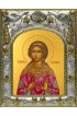 Икона Виринея (Вероника) Едесская, 14x18 в серебряном окладе, арт вк-4632