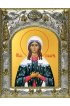 Икона Глафира Амасийская, 14x18 в серебряном окладе, арт вк-4636