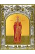 Икона Елена Константинопольская, 14x18 в серебряном окладе, арт вк-4644