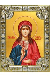 Икона Виктория Кордубская 18 х 24 со стразами, арт вк-4657