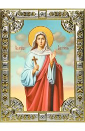 Икона Виктория Солунская 18 х 24 со стразами, арт вк-4658