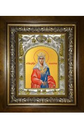 Икона Валерия мученица, 14x18 см, в деревянном киоте 20х24 см, арт вк-4665