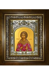Икона Виринея (Вероника) Едесская, 14x18 см, в деревянном киоте 20х24 см, арт вк-4678