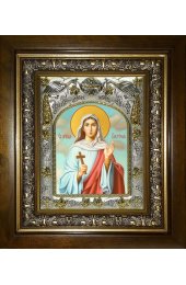 Икона Виктория Солунская, 14x18 см, в деревянном киоте 20х24 см, арт вк-4680