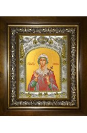Икона Гликерия Святая, 14x18 см, в деревянном киоте 20х24 см, арт вк-4683